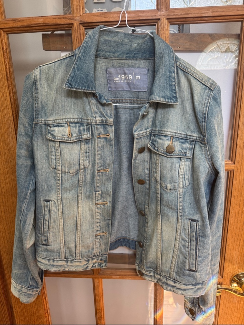 GAP Light Blue Jean Jacket Size M